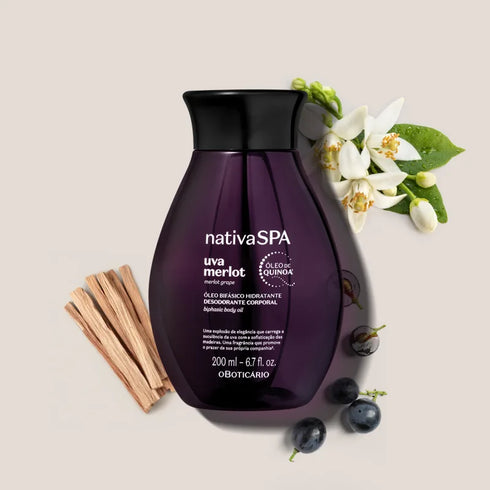 O Boticário Nativa Spa Merlot Grape Biphase Body Oil 200ml